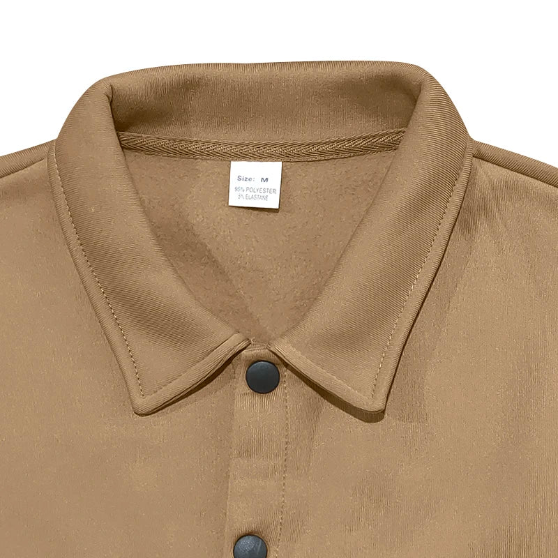 American heavy Fleece men's overalls lined with outdoor sports pants tactical hunting jacket shirt two sets business casual