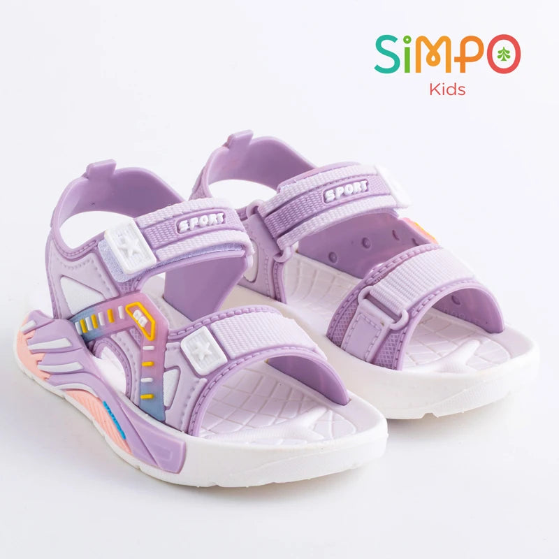 Summer Kids' Sandals Unisex Soft Bottom Casual Beach Shoes for Primary School Students Boys & Girls Charms Decorations