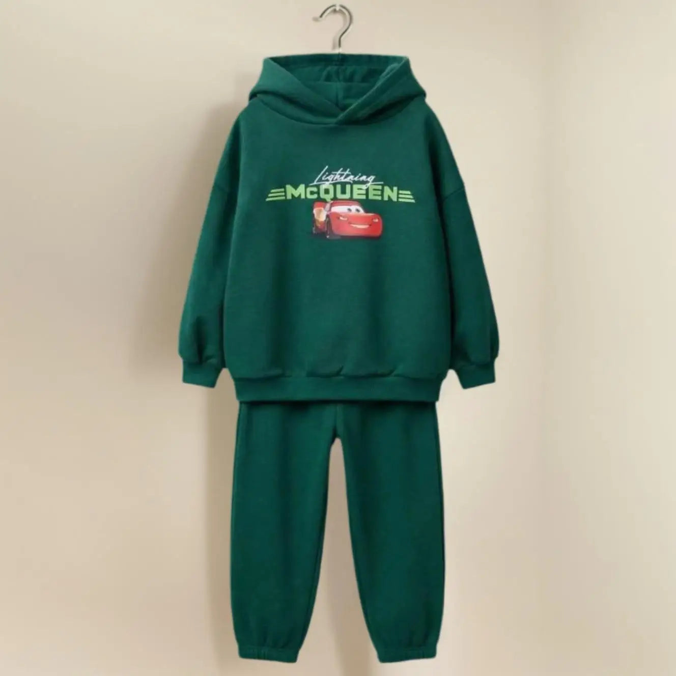 Multi-Color Disney Kids Hoodie Set Toy Story And Cars Printed Hooded Top + Pants 2Pcs Loose Casual Children Autumn Costume Wear