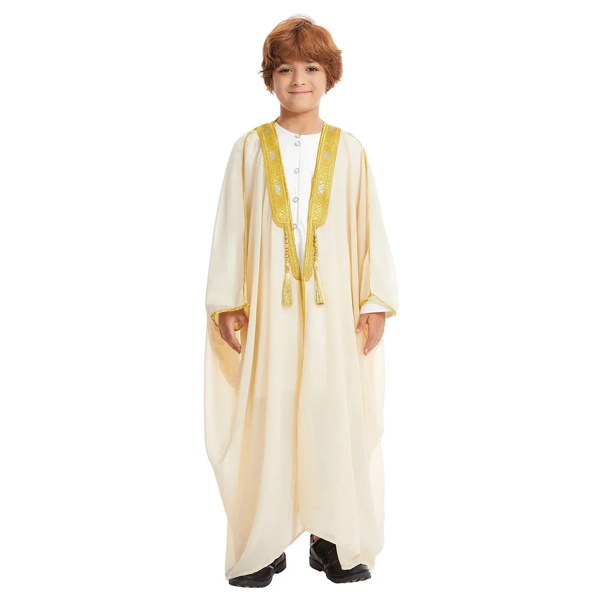 Eid Kids Boys Robe Muslim Dress Children Open Abaya Prayer Kaftan Ramadan Morocco Jubba Modest Islamic Dubai Saudi Abaya Thobe