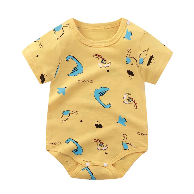 Summer Romper Baby Girls Clothes Cotton Short Sleeved Jumpsuit Newborn Baby Boy Clothes Bodysuit For Newborns