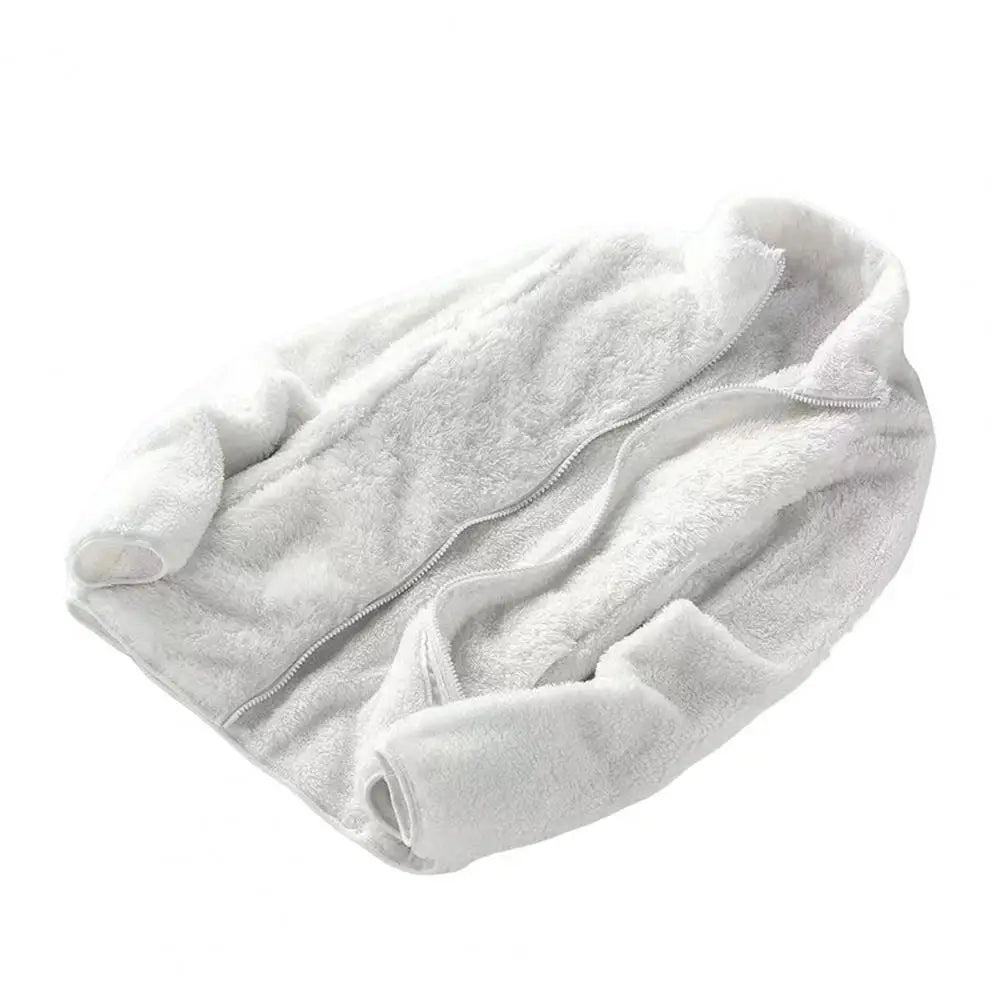 Women Winter Coat Stand Collar Double-sided Fleece Neck Protection Zipper Closure Long Sleeves Heat Retention Outdoor Jacket