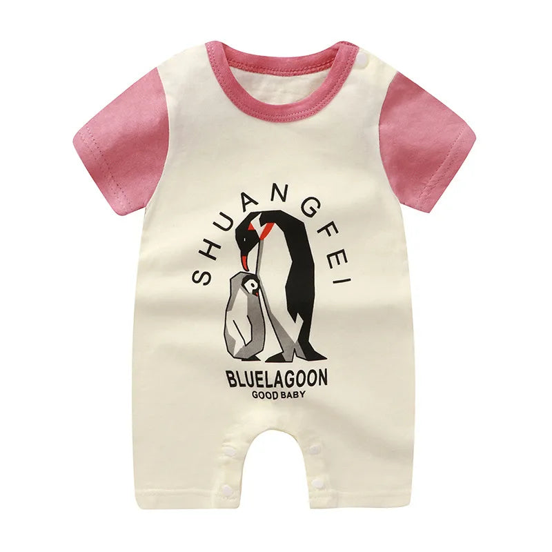 Summer Romper Baby Girls Clothes Cotton Short Sleeved Jumpsuit Newborn Baby Boy Clothes Bodysuit For Newborns