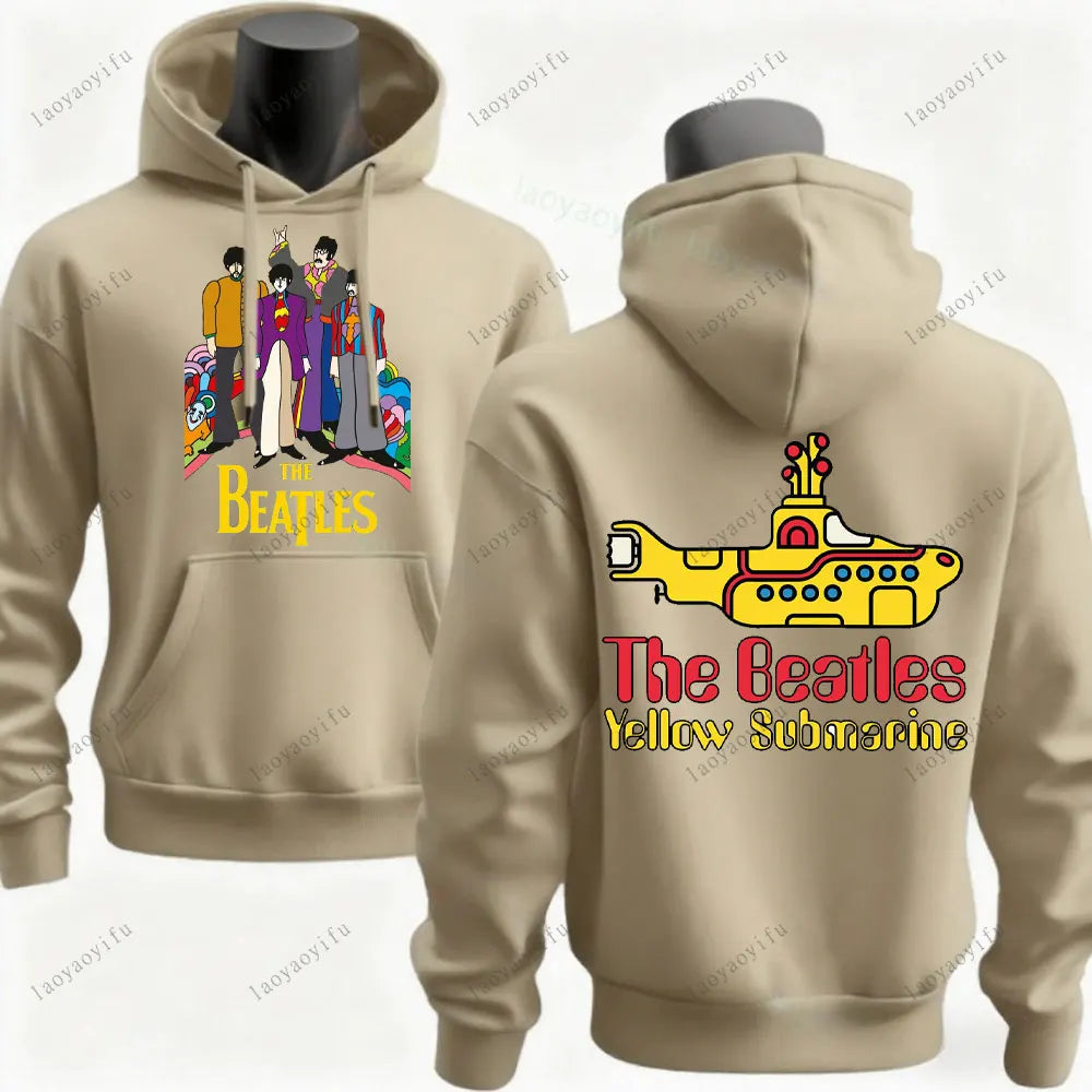 The Beatles Hoodie Men Hoodie Street Fashion Drop Shoulder Hoody Streetwear Long Sleeve Sportswear Streetwear Aesthetic Clothes