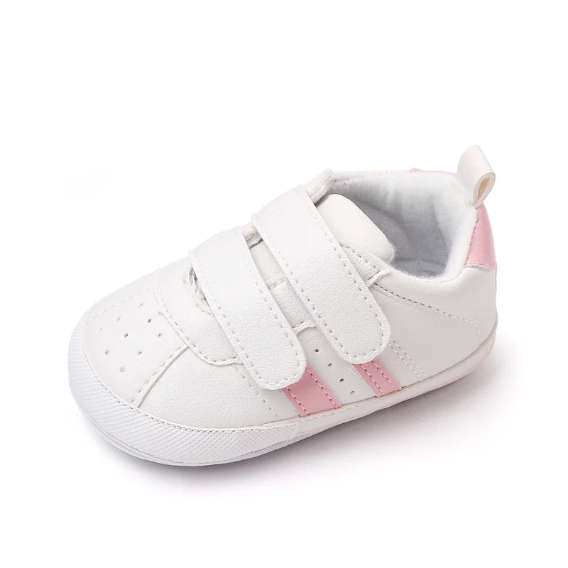 White Sneakers With Soft Soles Children's Sports Shoes For Spring/Autumn New Style Suitable For Both Boys And Girls Baby Shoes
