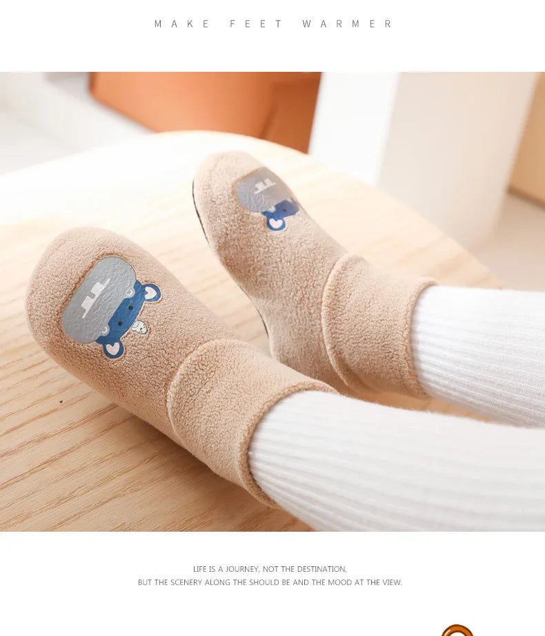 Baby Socks Shoes Infant Cute Cartoon Kids Boy Shoes Soft Rubber Sole Child Floor Sneaker BeBe Booties Toddler Girls First Walker