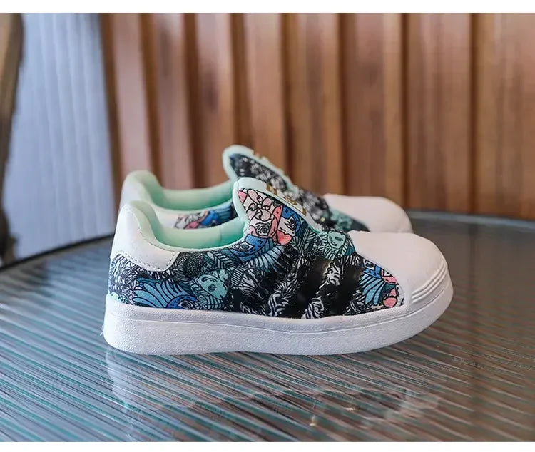 Kids Toddler Board Shoes 2025 Summer Soft Sole Fashion Spring Children's Sneakers Casual Baby Boys Girls Small White Shoes