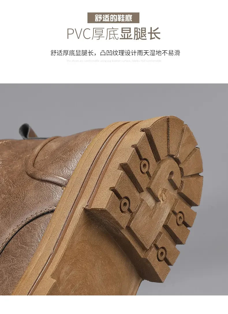 Boots Men All Season Outdoor Work Shoes Anti Slip and Comfortable Black Ankle  Boots Fashionable British Casual Denim Boots 2025