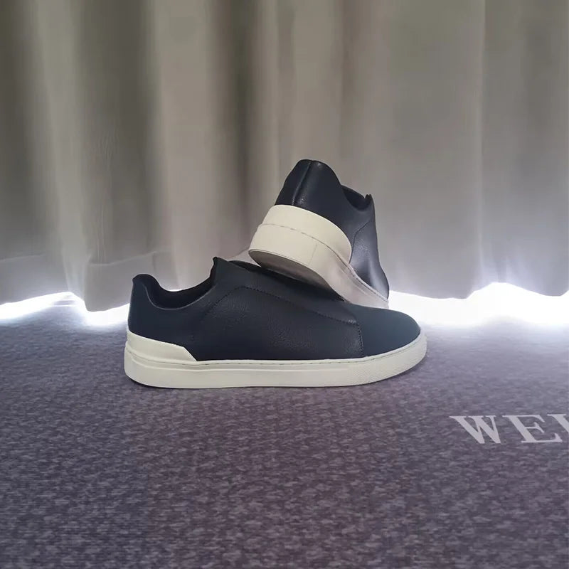 Men's Shoes Luxury Artificial Leather Casual Designer Fashion Outdoor Trekking Moccasins Loafers Sneakers For Men Trends 2025