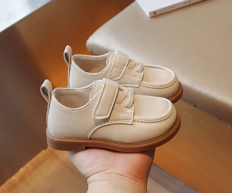 Kids Leather Shoe2023 Spring Autumn New British Leather Shoe Anti Slip Performance Shoes Boy Gril Kids Shoe Fashion Casual Shoes