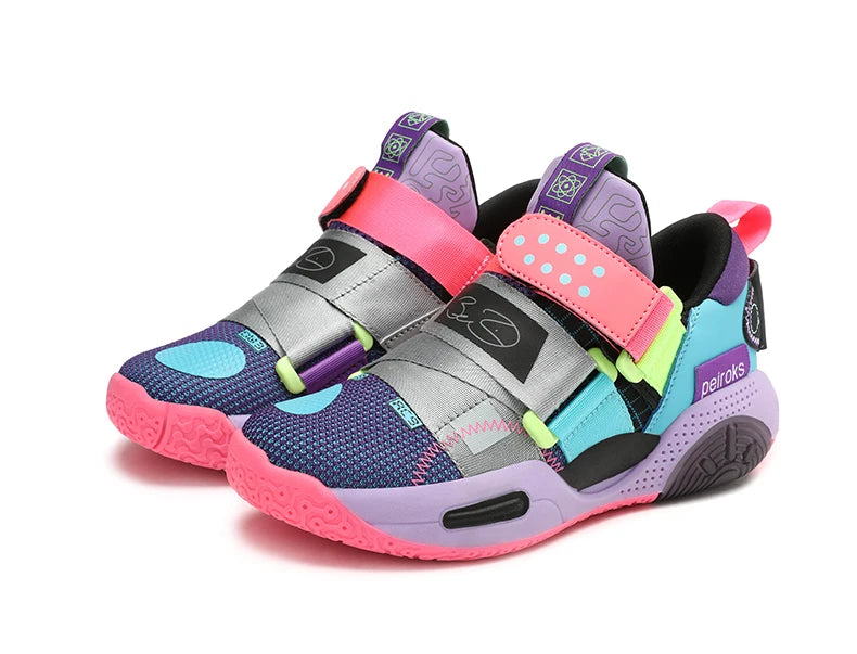 2024 New Children's Basketball Shoes For Boys Girls Non-slip Kids Sport Shoes Lightweight Outdoor Sneakers Trainers Footwear