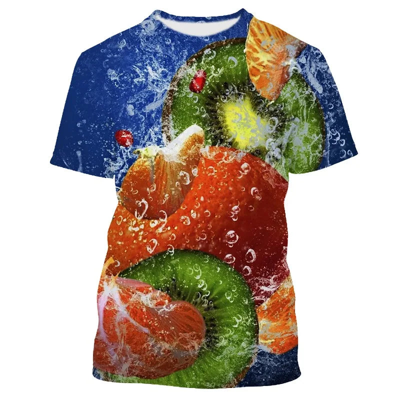 New Summer Strange Delicious Fruit Graphic 3D Print T-Shirts Men Women Funny T Shirt Short Sleeve Oversized Tee Top Kid Clothing