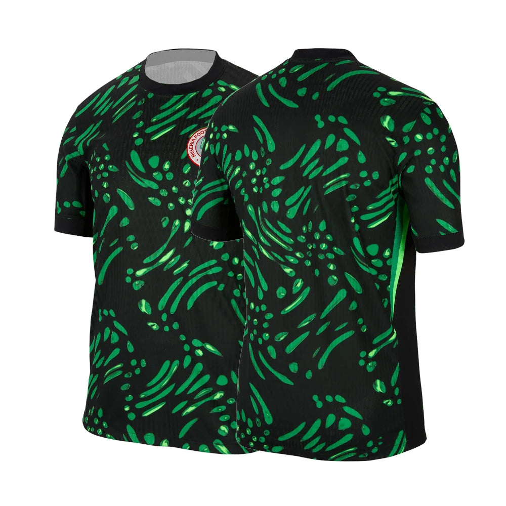 2025Football Jersey Nigeria 2024 Away Jersey Men Women Shirts Sports Casual 3D Printed Breathable Quick-Drying Oversized Clothes