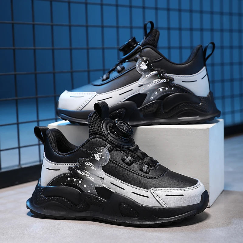 Children Sneaker Boys Casual Shoes Leather Student Walking Shoes Kids Non-slip Lightweight Girls Sports Running Tennis Footwear