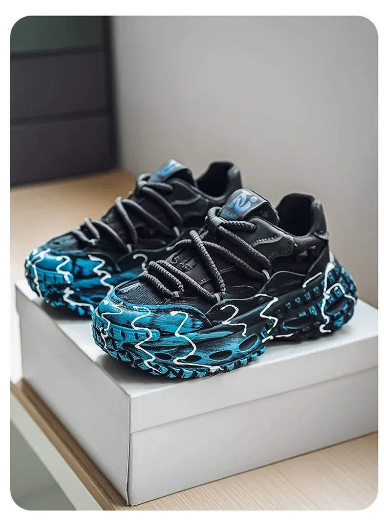 Men's Casual Shoes 2025 Shockproof Comfortable Outdoor Running Fitness Training Exercise Sneakers Size 39-44 Hot Sale Retro