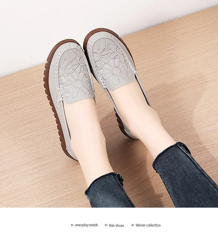 Women's Shoes Slip-on Loafers Ladies Casual Shoes Platform Wedge Moccasins Sneakers Comfortable Flat Shoes Zapatos Mujer 2024