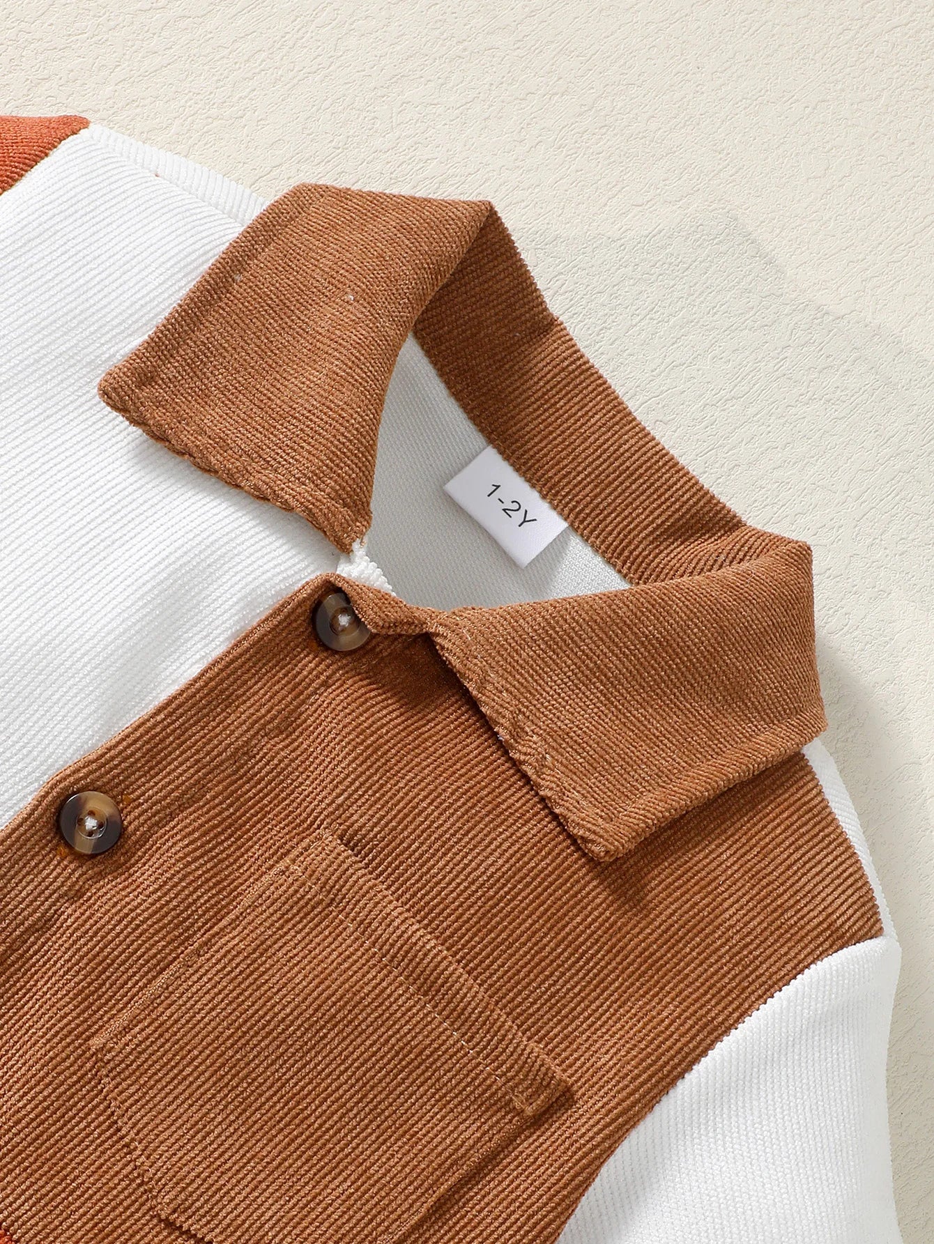 1-6 Year Children Boys' Flip collar Color Blocked Pit Stripe Top+Shorts Fashion 2Pcs /set Sunny  Handsome Boys' Summer Set