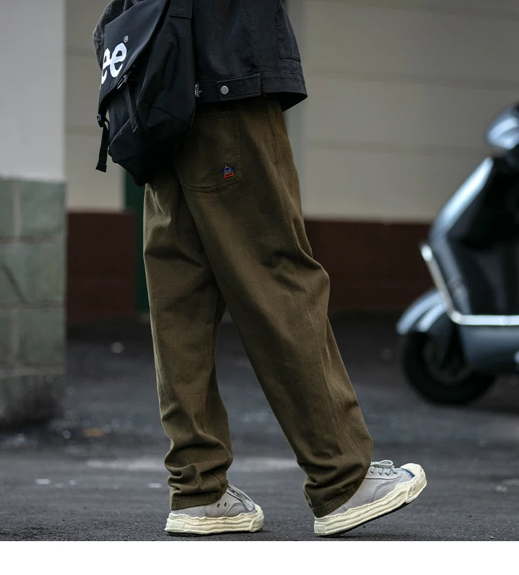 Japanese Streetwear High Quality Cargo Pants For Men Clothing Harajuku Casual Straight-Leg Trousers Korean Fashion Baggy Pants