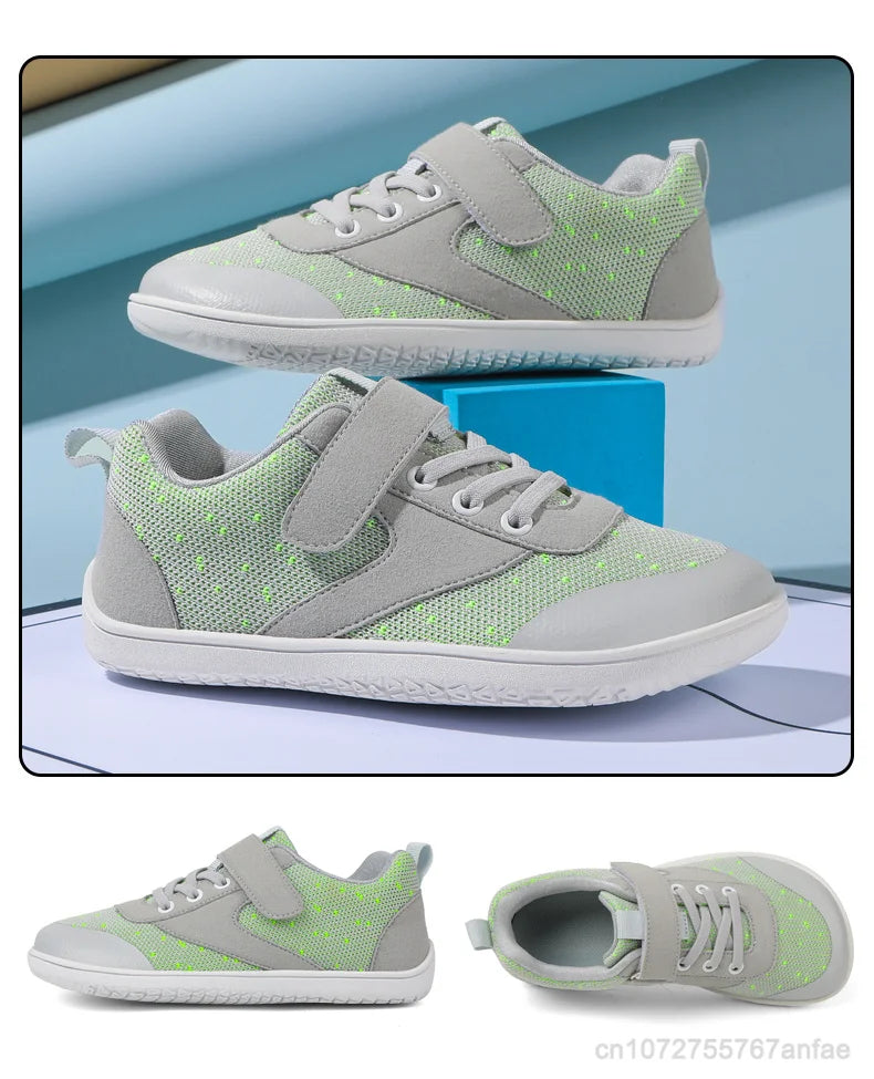 New Boys Girls Sneakers Kids Wide Barefoot Shoes  Naturally Splay Shoes Toddler Little Big Kid