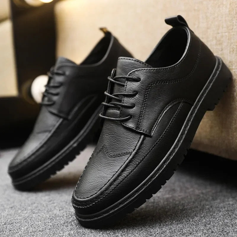 Classic Business Leather Shoes for Men Fashion Handcrafted Men's Dress Shoes Comfortable Flats Loafers Brand Men's Casual Shoes