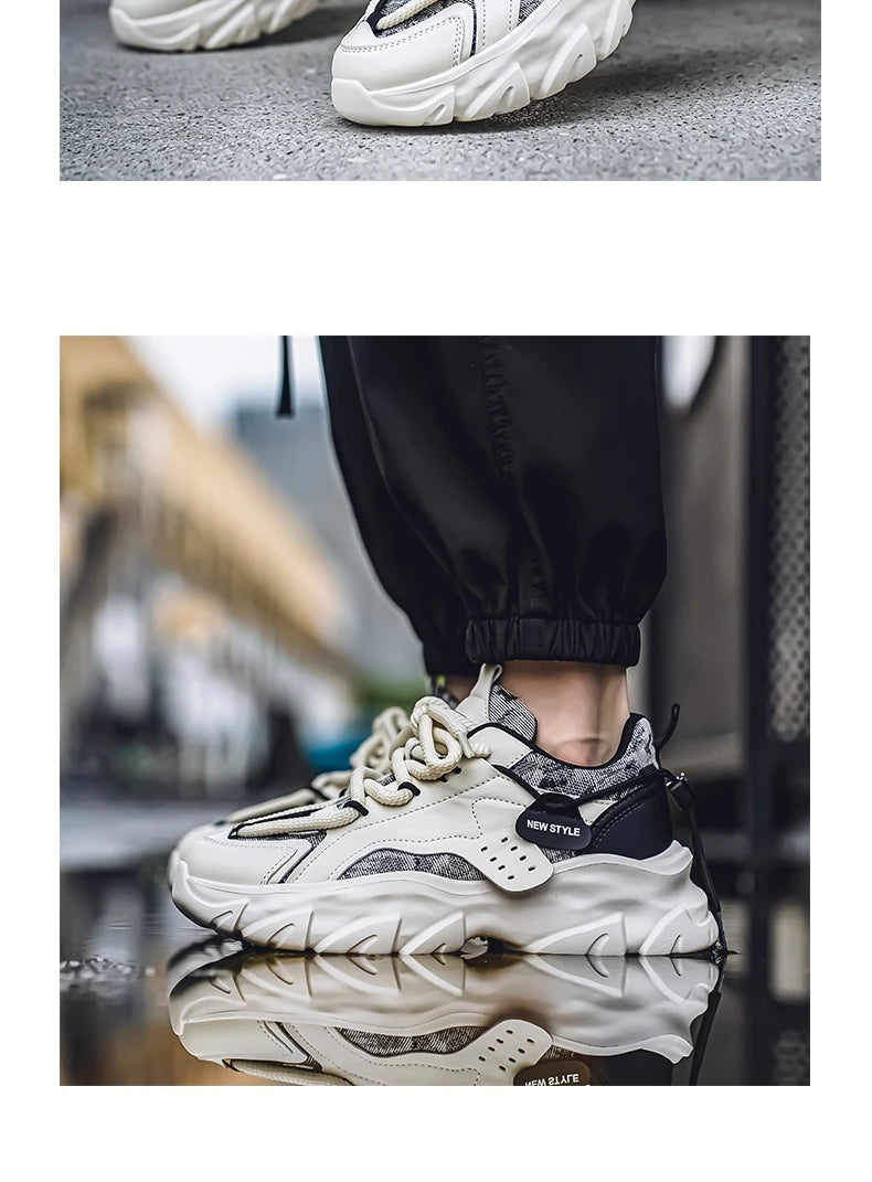 2024 New Shoes For Men Sneakers Male Casual Mens Shoe Big Shoelace Trainer Race Breathable Shoes Fashion Loafers Running