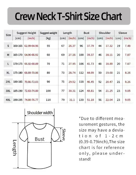 Men's Oversized T-shirts Mens Cotton T Shirt White 3XL Casual Summer Wear Fashion Print Tee Shirts for Men New Clothing2024 New