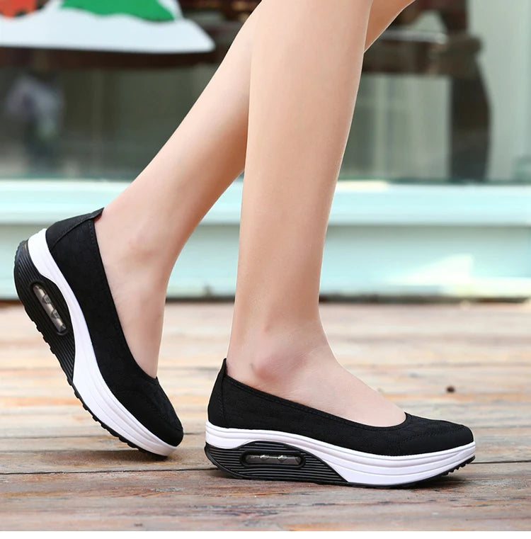 Women Shoes Comfortable Heels Vulcanized Shoes For Platform Shoes Casual Slip On Spring Autumn shoes for women