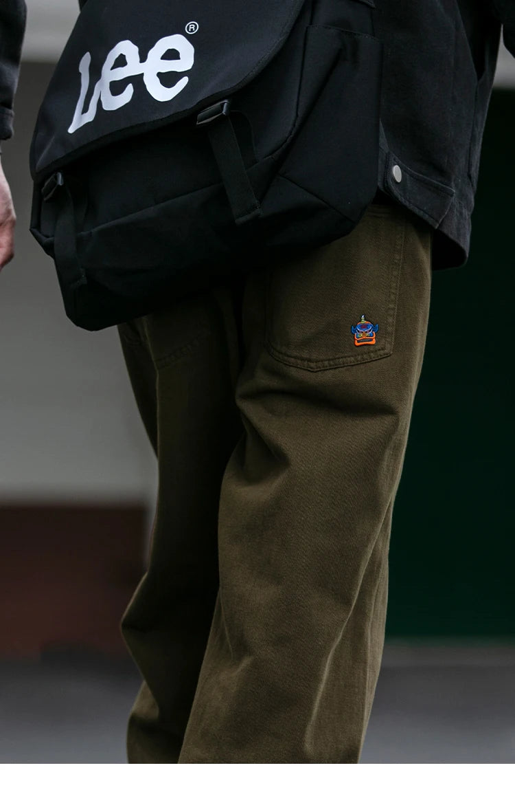 Japanese Streetwear High Quality Cargo Pants For Men Clothing Harajuku Casual Straight-Leg Trousers Korean Fashion Baggy Pants