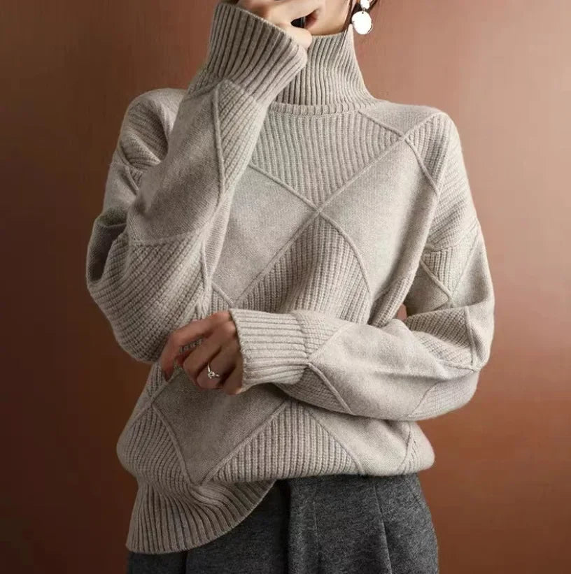2026 New High Necked Cashmere Plain Sweater Pullovers Tailor-made T-Shirts