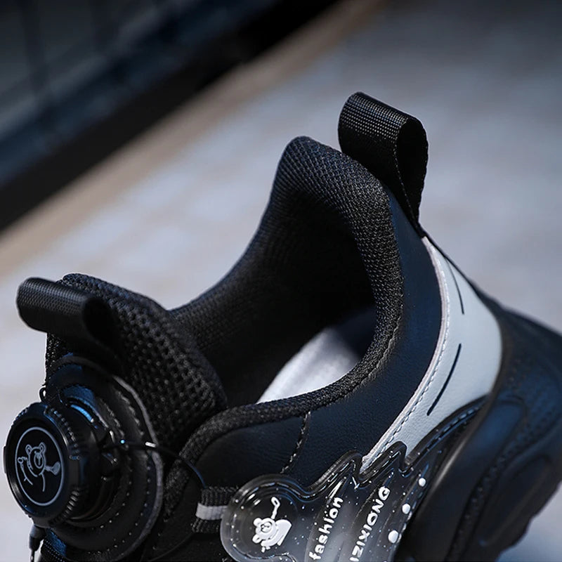 Children Sneaker Boys Casual Shoes Leather Student Walking Shoes Kids Non-slip Lightweight Girls Sports Running Tennis Footwear