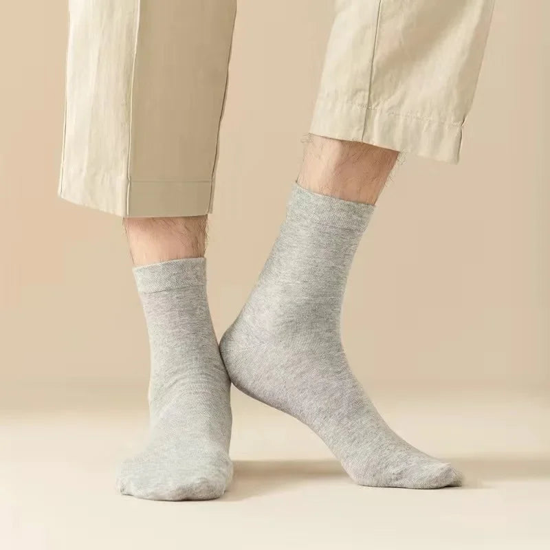 Autumn and Winter Plush Knitted Plaid Comfortable Wide Leg Straight Casual Pants Men Slacks Men's Pants Plush Slacks