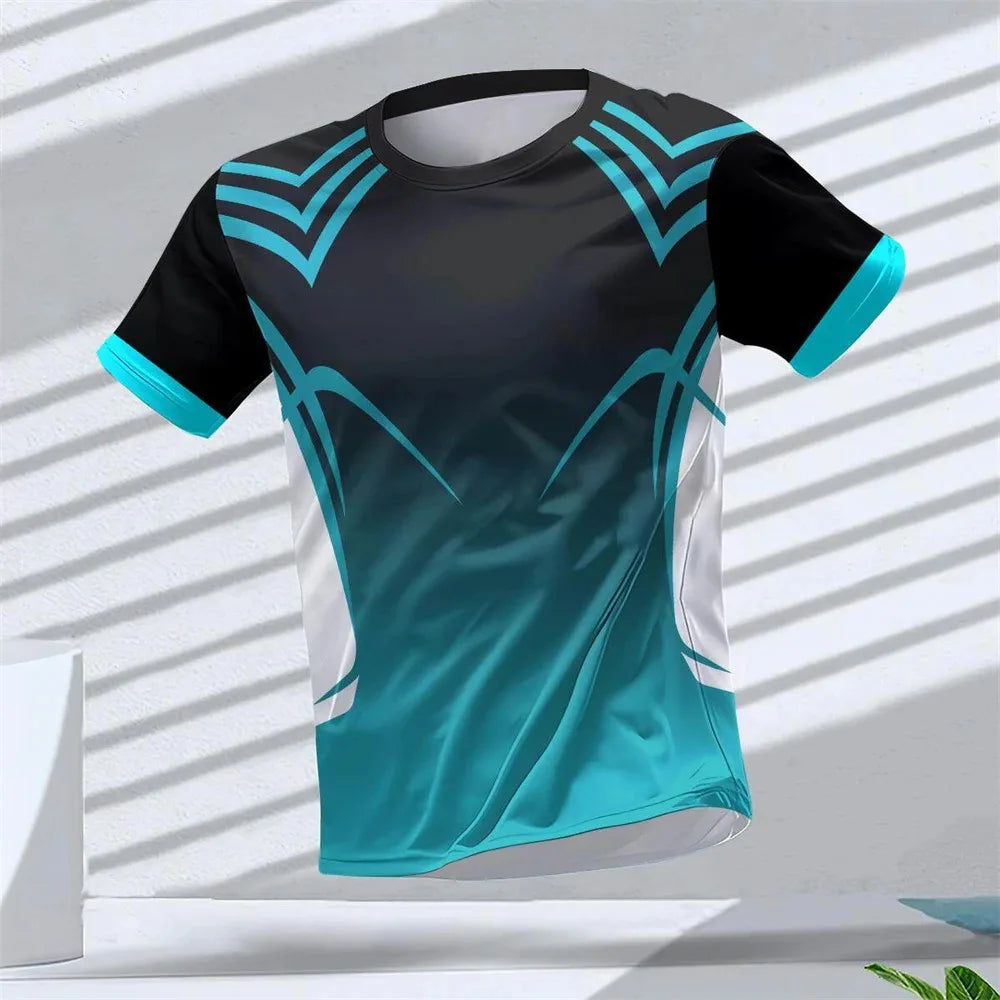 Gym summer quick dry breathable Men's T shirt outdoor run fitness sports short sleeve casual o-neck men gym sportswear T-shirt