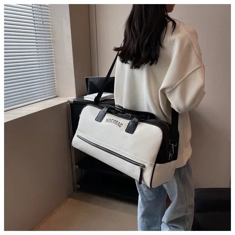 Large Capacity PU Zipper Travel Bag 2025 New High Quality Brand Simplicity Waterproof Luxury Leisure Vacation Luggage Bag