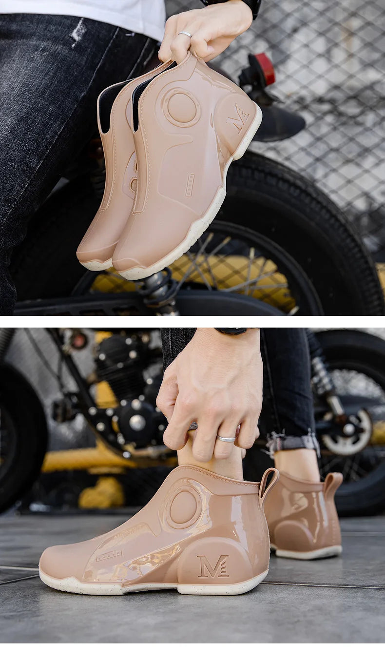 Motorcycle Boots Men Waterproof Riding Off-road Reflective Breathable Comfortable High Quality Wear-resistant Fishing Water Shoe