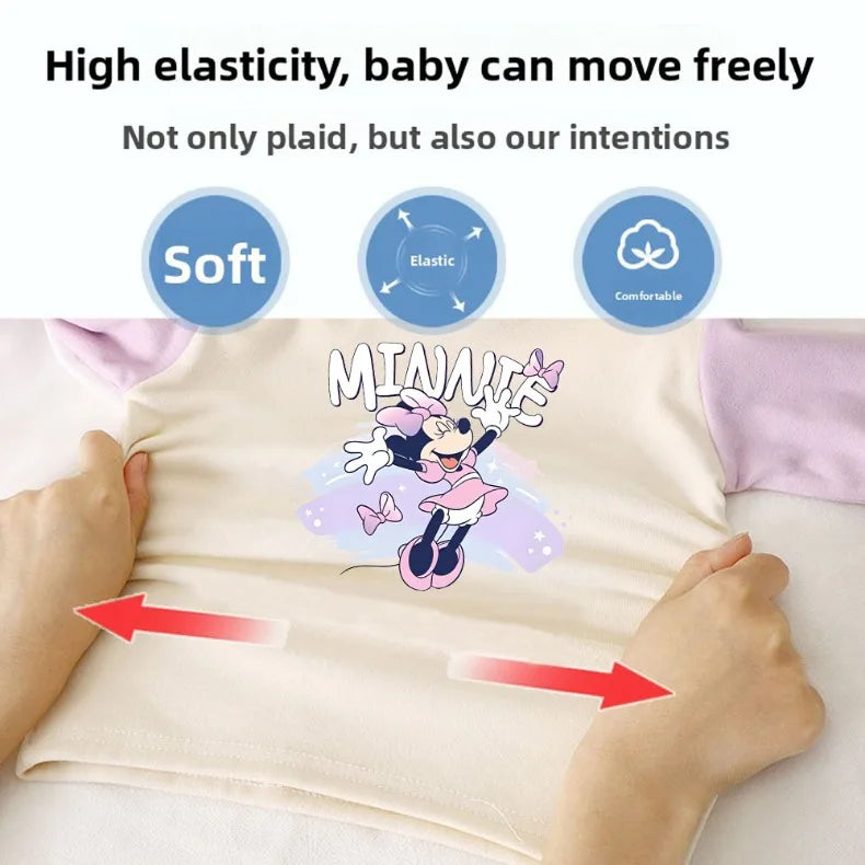 2025 Autumn New Long Sleeve Pajamas Sets for Girls Casual Home Clothes Suit Children Dralon Farbic Kids Bottom Clothes Sleepwear