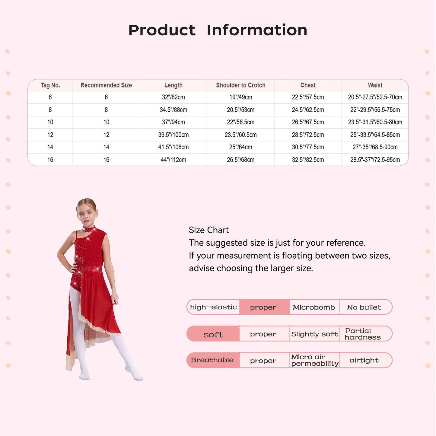 Kids Dance Dress for Girls Modern Contemporary Ballet Skirted Leotard Dress Lyrical Dance Costume Stage Ballerina Dancewear