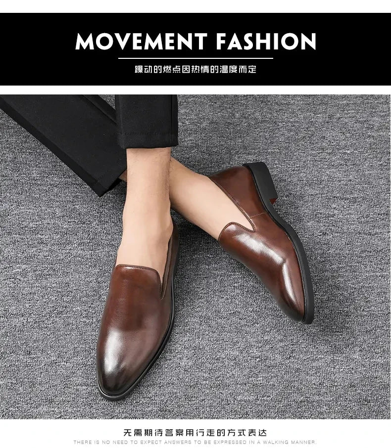 Size 38-48 Classic Le Fu Shoes for Men Casual Business Comfort Fashion Brand Shoes Men British Gentleman Social Shoes Men