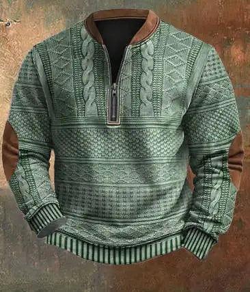 Hoodie Men's Half Zipper Sweatershirt 2024 Autumn/Winter New Thick Warm High Collar Men Jacket Coat Euro Size S-5XL D0259