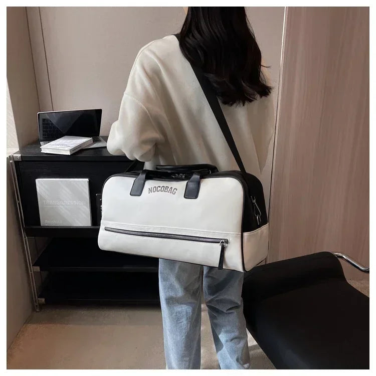 Large Capacity PU Zipper Travel Bag 2025 New High Quality Brand Simplicity Waterproof Luxury Leisure Vacation Luggage Bag
