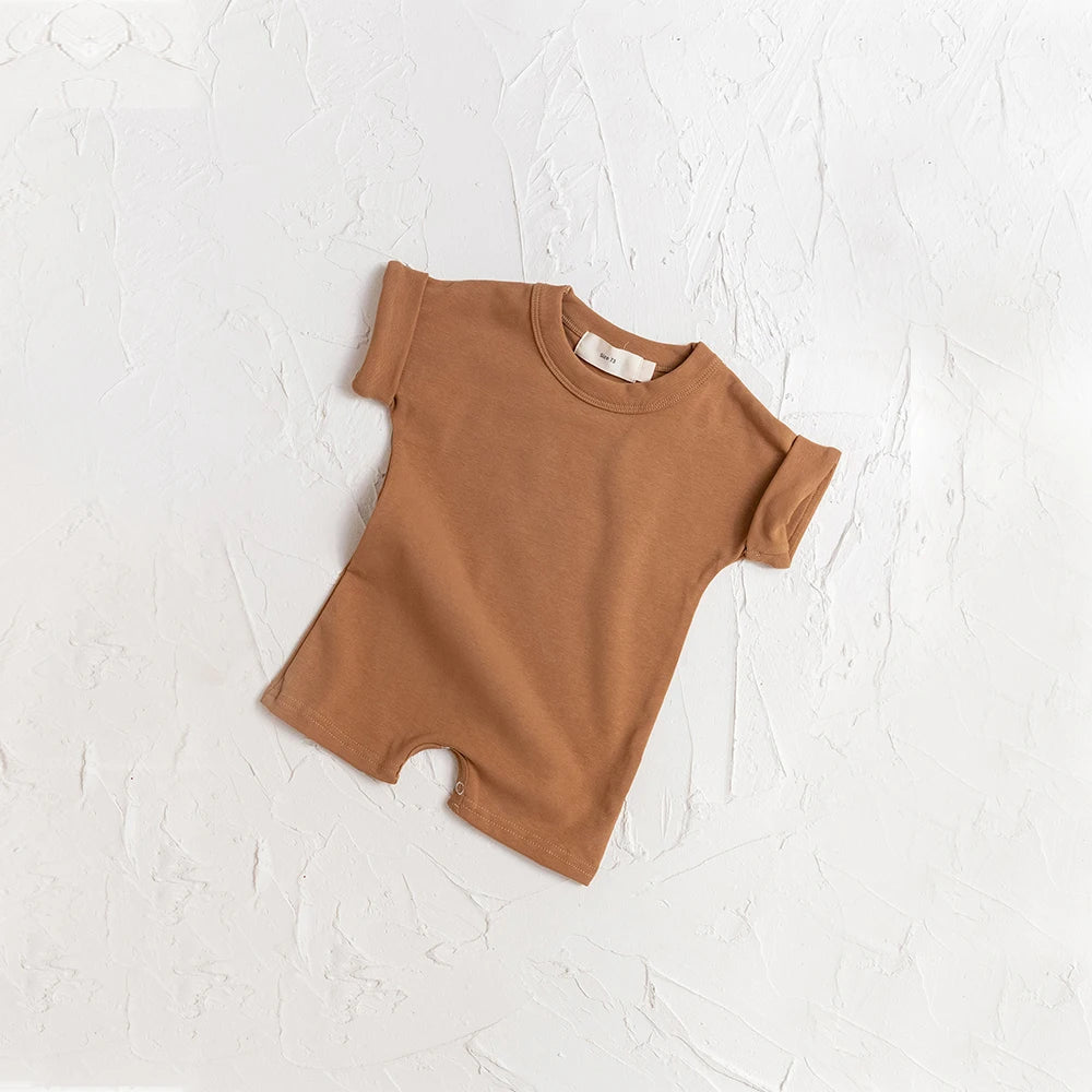 Summer Baby Casual Clothes Set Kids Soft Solid Color Casual Short Sleeve T Shirt + Shorts Kids Girls Boys Outfits Girl Clothes