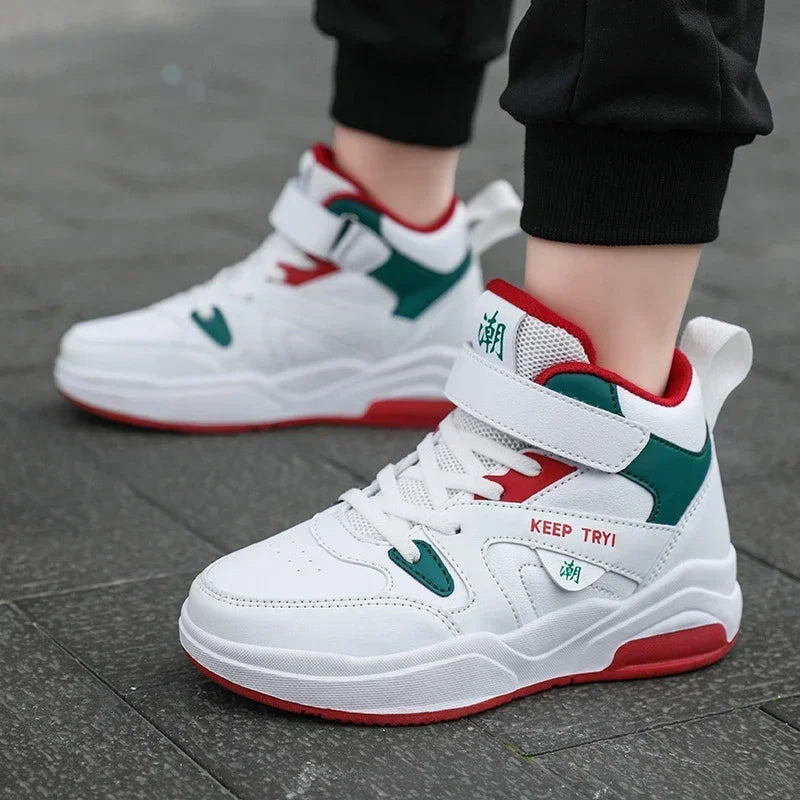 2025 Autumn Children Sneaker Boys Shoes Girls High Top Skateboard Shoes Kids Walking Sports Tennis Shoes for Boy  kids shoes