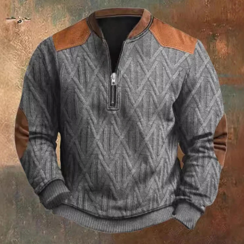 Hoodie Men's Half Zipper Sweatershirt 2024 Autumn/Winter New Thick Warm High Collar Men Jacket Coat Euro Size S-5XL D0259