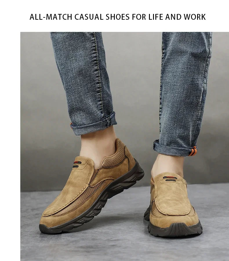 Walking Shoes for Men Loafers Sneakers New Fashion Handmade Retro Leisure Loafers Shoes Zapatos Casuales Hombres Men Shoes