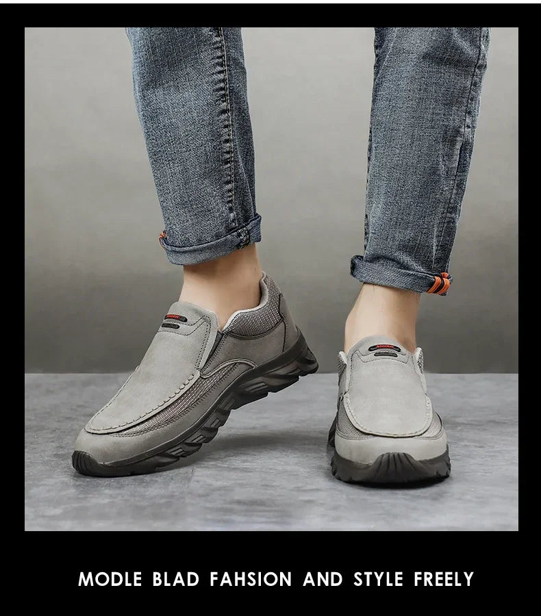 Walking Shoes for Men Loafers Sneakers New Fashion Handmade Retro Leisure Loafers Shoes Zapatos Casuales Hombres Men Shoes