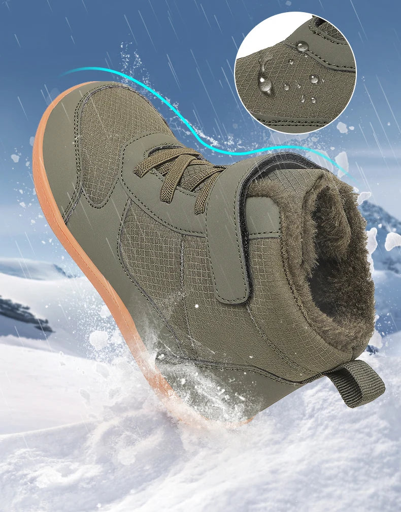 Kids Barefoot Snow Boots Winter Warm Boots for Girls Boys Outdoor Walking Non-slip Children's Shoes Girls' Boy Shoes Sneakers