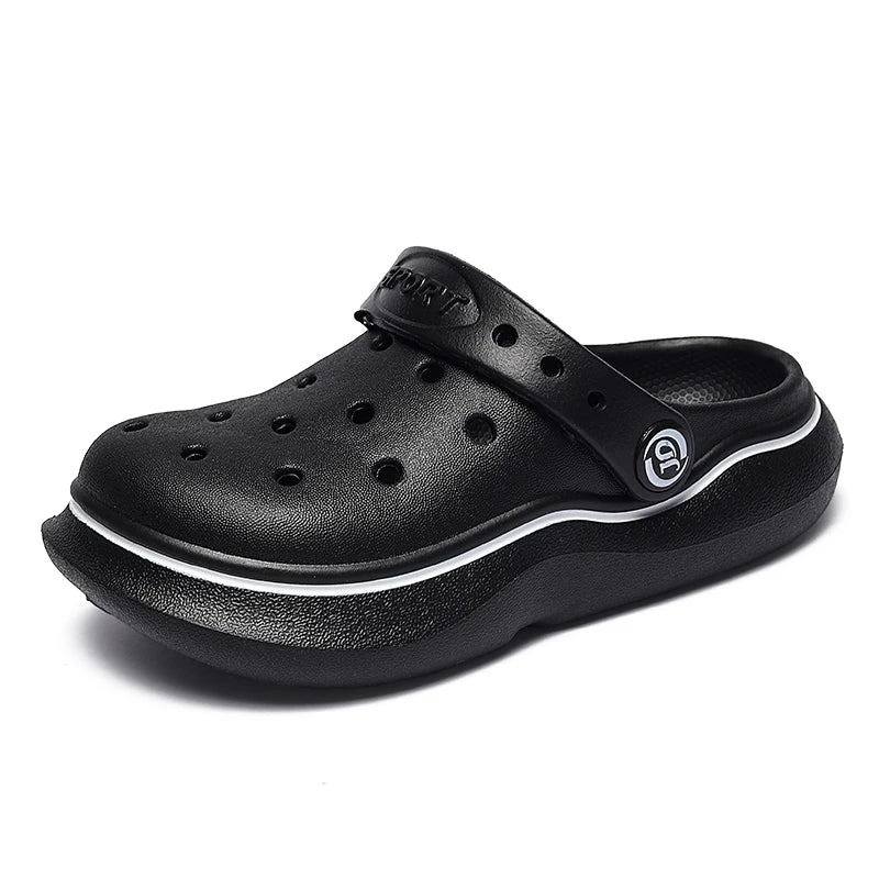 Children Sandals Anti Skid Clogs Boys Girls Summer Hole Water Toddler Shoes Baby Mules Rubber Kids Garden Beach Flats Slippers