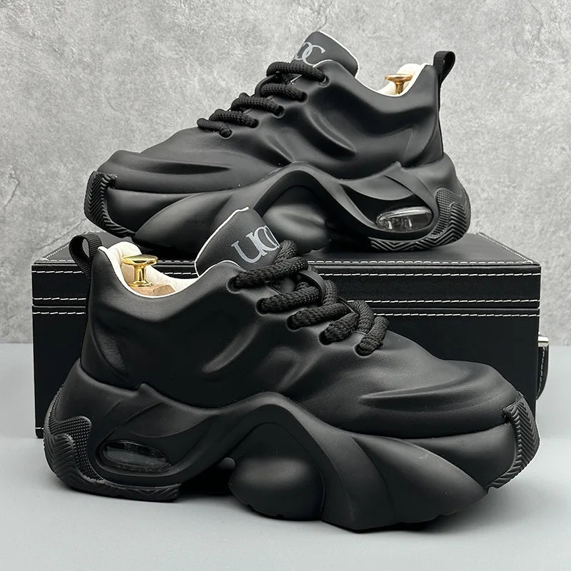 Men's High Quality Sneakers New Comfortable Leather Platform Shoes Outdoor Fashion All-match Mens Casual Shoes Кроссовки Мужские