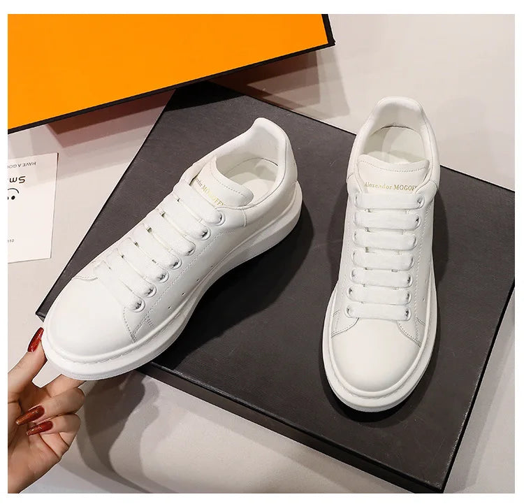 2024 Classic Leisure Sports Sneakers Height Increasing Lovers With Men's and Women's Thick Bottom fFlat Lace-up Waterproof Shoes