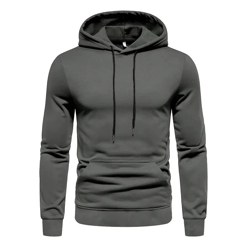 Autumn and Winter Men's Windproof Fashion Hooded Hoodie Must-have for Trendy Streets Casual Style Front Pocket Design