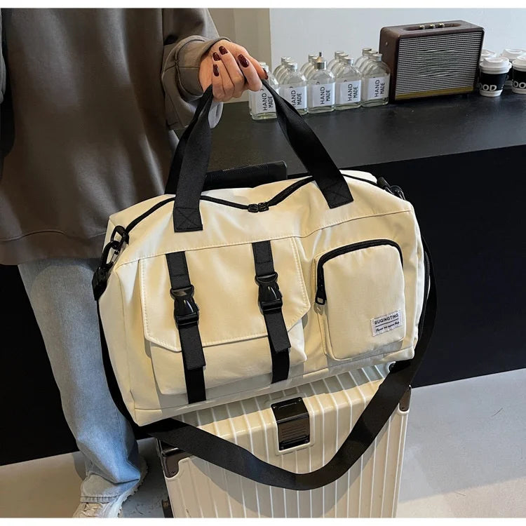 Funlin Large Capaci Multifunctional Sports Fitn Bag Independent oe Carent Simple Travel Bag oulder Bag Handbag